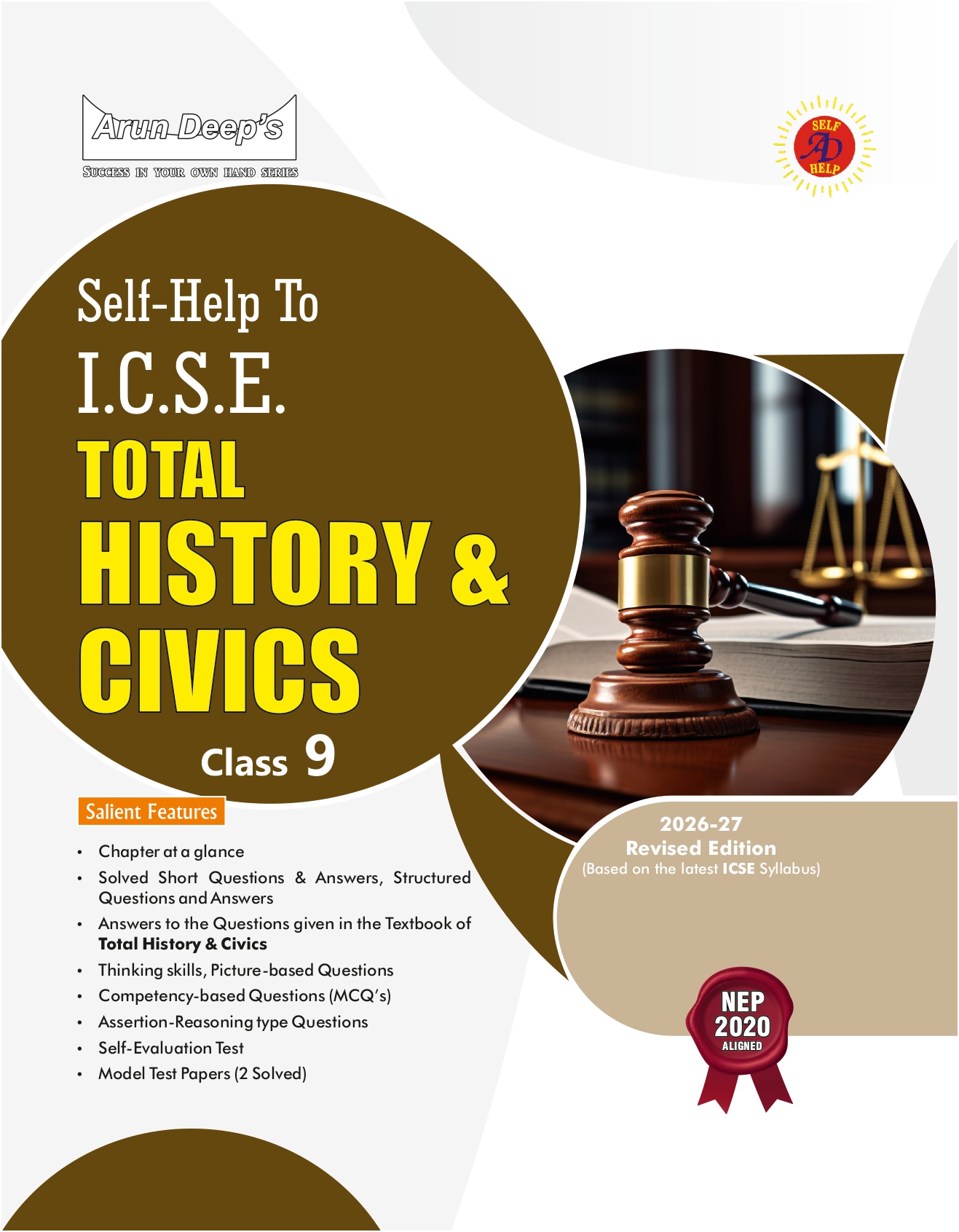 Arundeep Self-Help to ICSE Total History & Civics Class 9